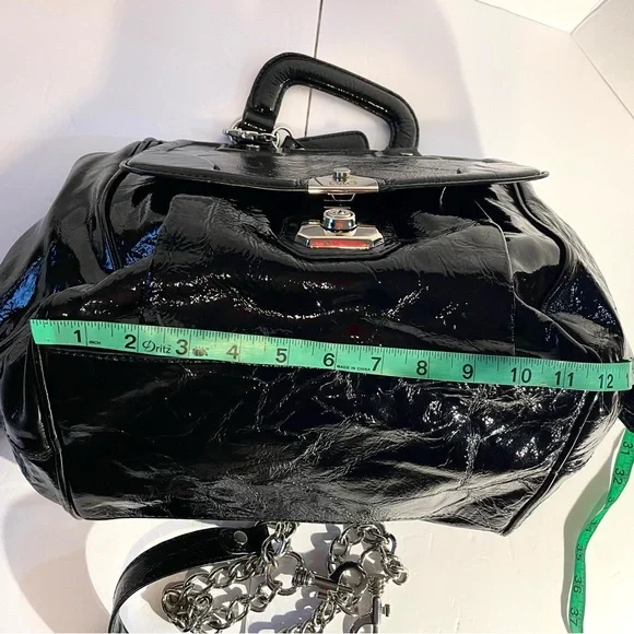 Dolce & Gabbana Glossy Black Chain Shoulder Bag - Picture 6 of 16